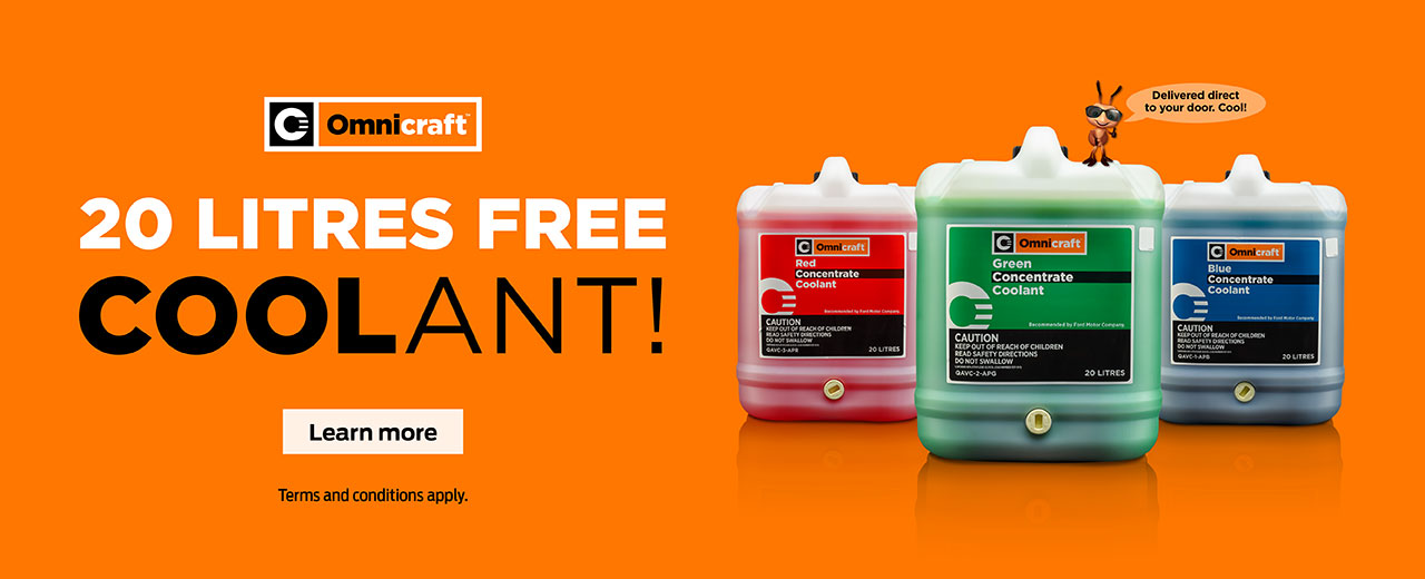 20 litres free coolant! Offer