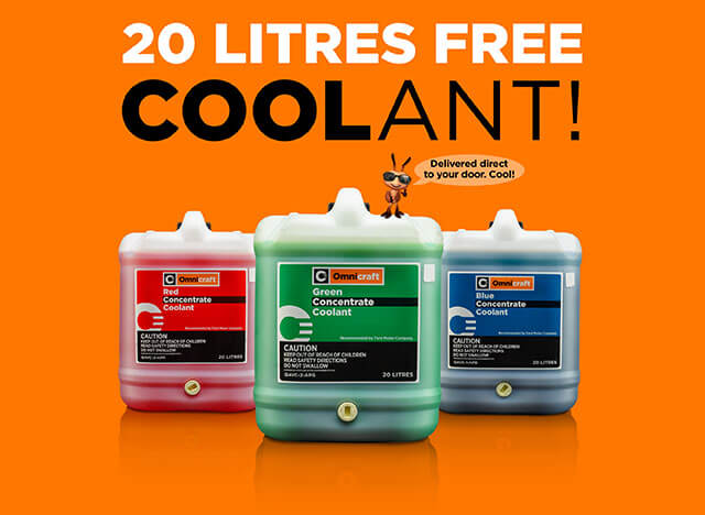 20 litres free coolant